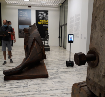 First 5G-TOURS telepresence tests at Palazzo Madama and GAM